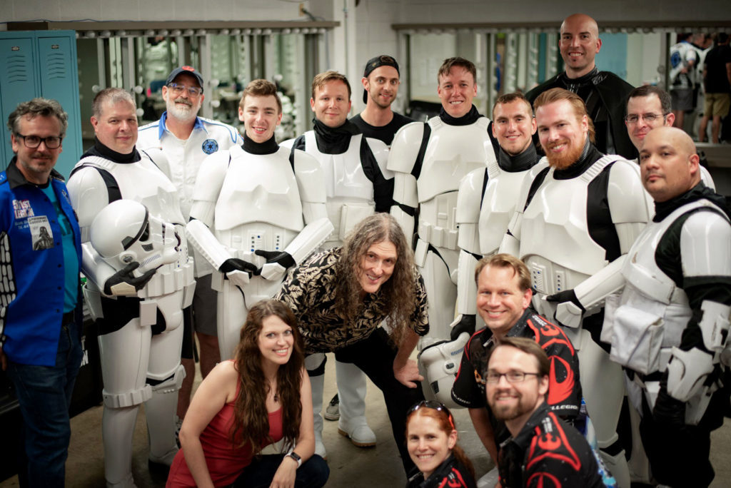 Member group photo with Weird Al.